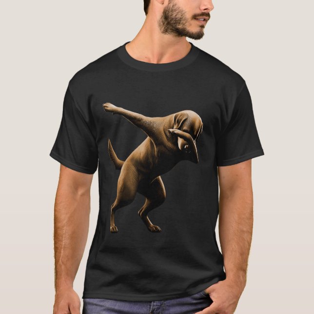 Funny Dabbing Labrador Retriever Dog Cool Dab Fun  T-Shirt (Front)