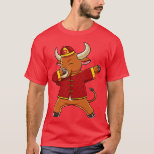 Funny Dabbing Ox Chinese New Year 2021 Gift T-Shirt