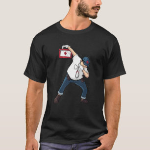 Funny Dabbing Paramedic Cute Med Tech Dab Men Wome T-Shirt