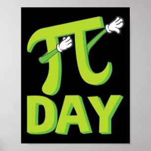 Funny Dabbing Pi Day Party  Poster