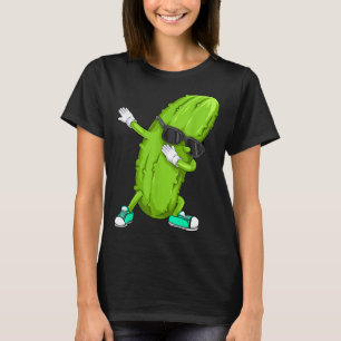 Funny dabbing pickle gift _ cute dancing cucumber T-Shirt