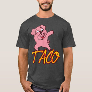 Funny Dabbing Pig Foodies Taco Truck Owners T-Shirt