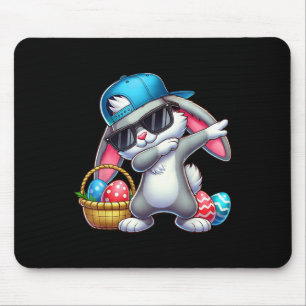 Funny Dabbing Rabbit Easter Eggs Dab Boys Girls Ki Mouse Mat