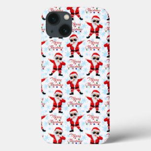 Funny Dabbing Santa Claus Merry Christmas iPhone 13 Case
