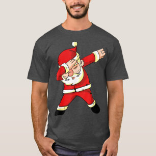 Funny Dabbing Santa Dance With Sunglasses Xmas Men T-Shirt