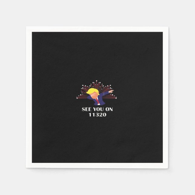 Funny Dabbing See 11320 Design Graphic Napkin (Front)