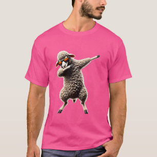 Funny Dabbing Sheep Farm Dab Fun Animal Lover Danc T-Shirt