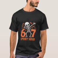 Funny Dabbing Skeleton Halloween Spooky Squad 