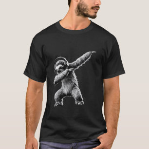 Funny Dabbing Sloth Cool Dab Animal Lover Dance He T-Shirt