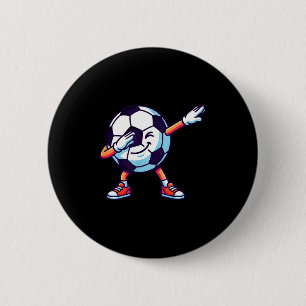 Funny Dabbing Soccer Ball Cartoon Srt Gift Kids Bo 6 Cm Round Badge