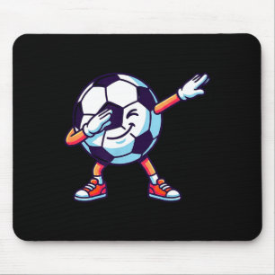 Funny Dabbing Soccer Ball Cartoon Srt Gift Kids Bo Mouse Mat