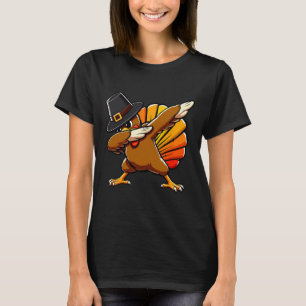 Funny Dabbing Turkey Thanksgiving Turkey Dabbing B T-Shirt