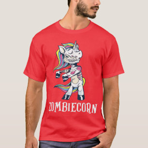 Funny Dabbing Zombiecorn Zombie Unicorn Easy Hallo T-Shirt