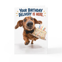 Funny Dachshund Birthday Card | Fisheye Dog Humour