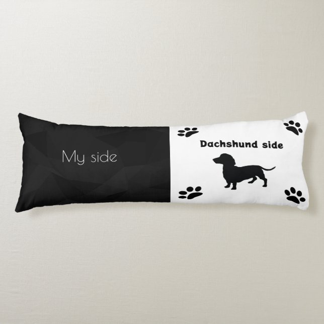 Funny Dachshund Body Pillow (Front)