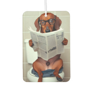 Funny Dachshund  Car Air Freshener