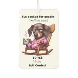 FUNNY DACHSHUND  CAR AIR FRESHENER