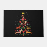 Funny Dachshund Christmas Tree