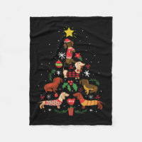 Funny Dachshund Christmas Tree