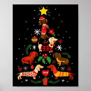 Funny Dachshund Christmas Tree Ornament Decor Gift