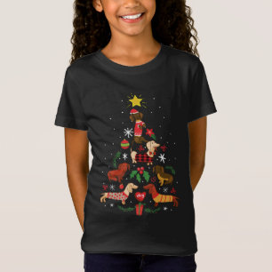 Funny Dachshund Christmas Tree T-Shirt