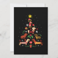 Funny Dachshund Christmas Tree