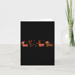 Funny Dachshund Christmas Weenie Dog Lover Cute Me Card