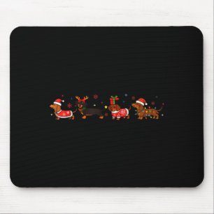 Funny Dachshund Christmas Weenie Dog Lover Cute Me Mouse Mat