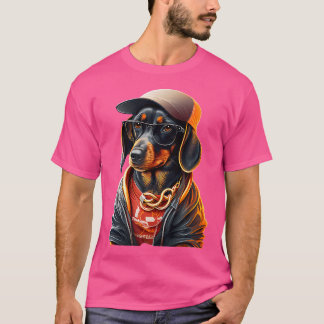 Funny Dachshund Cute Rap Hip Hop Rb T-Shirt