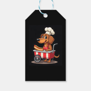 Funny Dachshund Dog Hotdog Sandwich Weenie Sausage Gift Tags