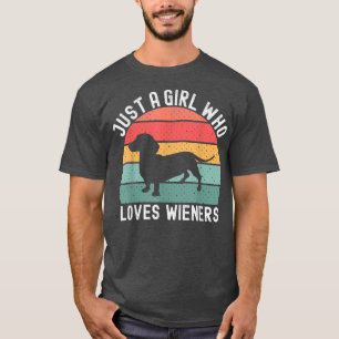 Funny Dachshund Dog Owner Wiener Retro Vintage Dog T-Shirt