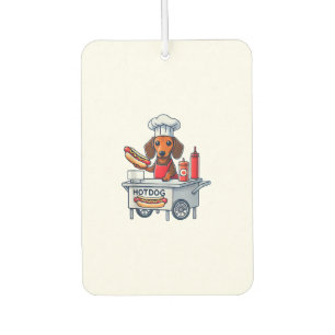 Funny Dachshund Dog Weenie Sausage Hotdog Sandwich Car Air Freshener