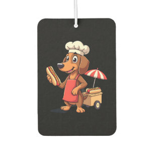 Funny Dachshund Dog Weenie Sausage Hotdog Sandwich Car Air Freshener