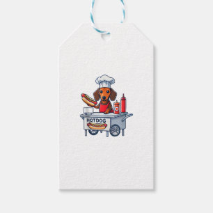 Funny Dachshund Dog Weenie Sausage Hotdog Sandwich Gift Tags