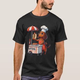 Funny Dachshund Dog Weenie Sausage Hotdog Sandwich T-Shirt
