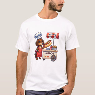 Funny Dachshund Dog Weiner Sausage Hotdog Sandwich T-Shirt