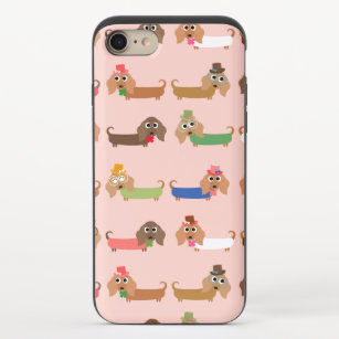 Funny Dachshund Dogs iPhone 8/7 Slider Case