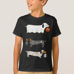 Funny Dachshund Ghost Halloween Soky Season Weenie T-Shirt