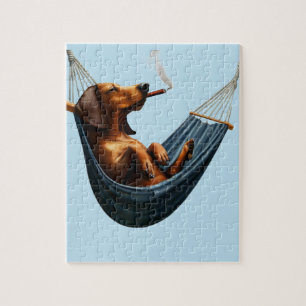 Funny Dachshund Jigsaw Puzzle