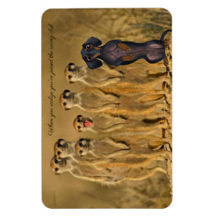 Funny Dachshund Meerkat Magnet
