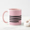 Funny dachshund mug black and pink