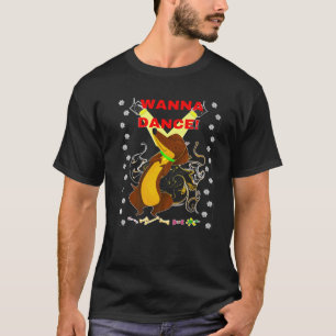 FUNNY DACHSHUND PET DAD WIENER DOG MOM CUTE WANNA T-Shirt