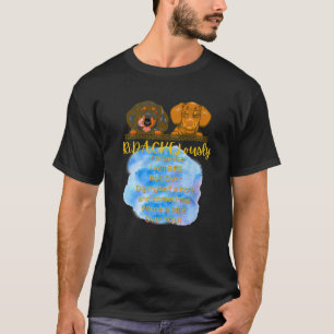 FUNNY DACHSHUND PET DAD WIENER DOG MOM I PROMISE I T-Shirt