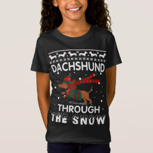 Funny Dachshund Santa Christmas Xmas Dachshund Dog T-Shirt
