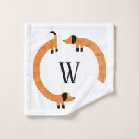 Funny Dachshund Sausage Dog Monogram