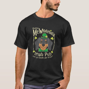 Funny Dachshund St Patrick's Day Irish Pub T-Shirt