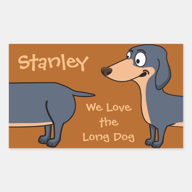 Funny Dachshund  Stickers (Front)