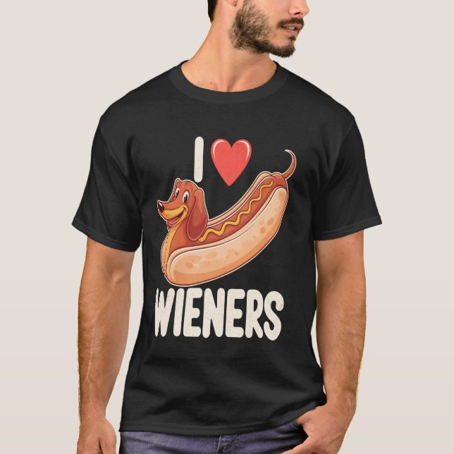 Funny Dachshund T-Shirt (Front)