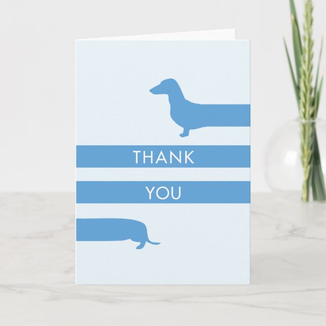 Funny Dachshund Thank You (Front)