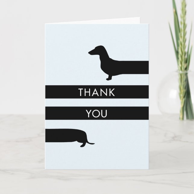 Funny Dachshund Thank You (Front)